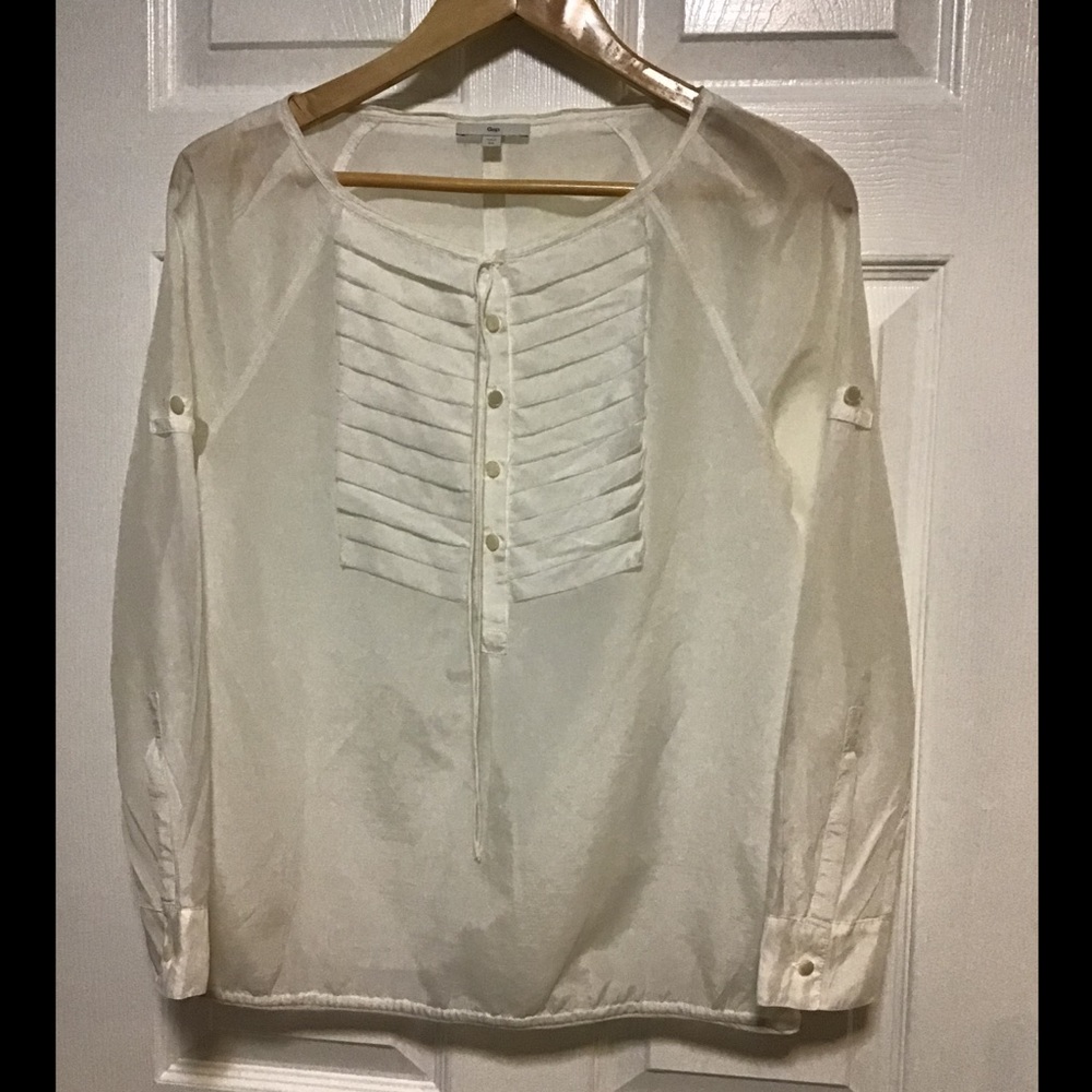 Off white see through blouse
